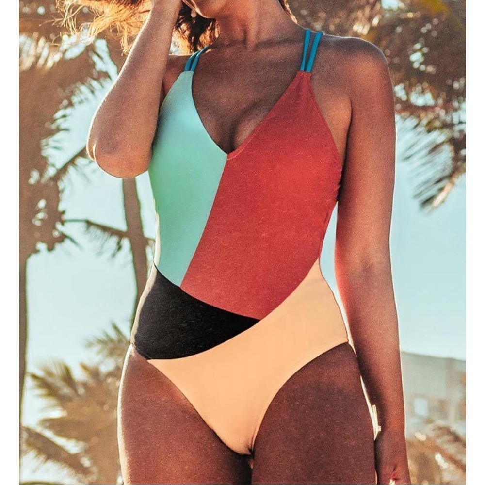 Colorblock One-Piece Swimsuit - Picture 4 of 6